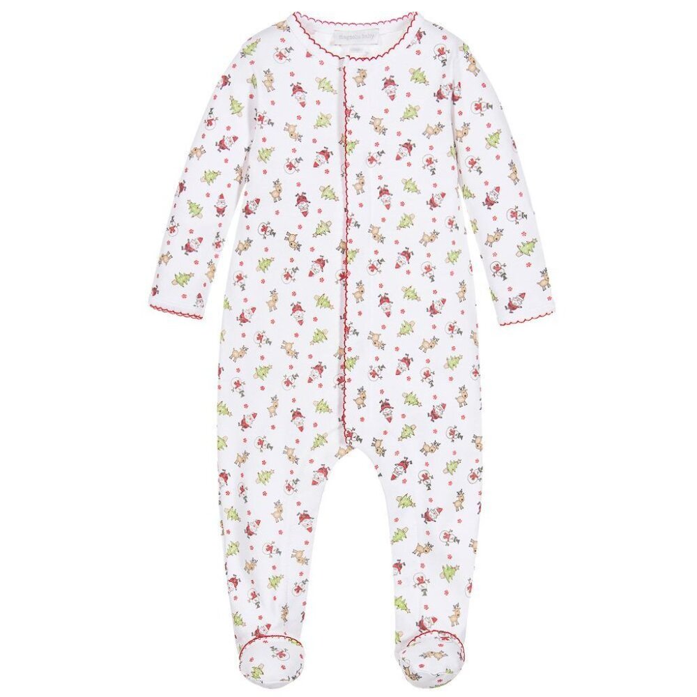 Magnolia Footie Size 3M Baby Christmas Unisex Cotton